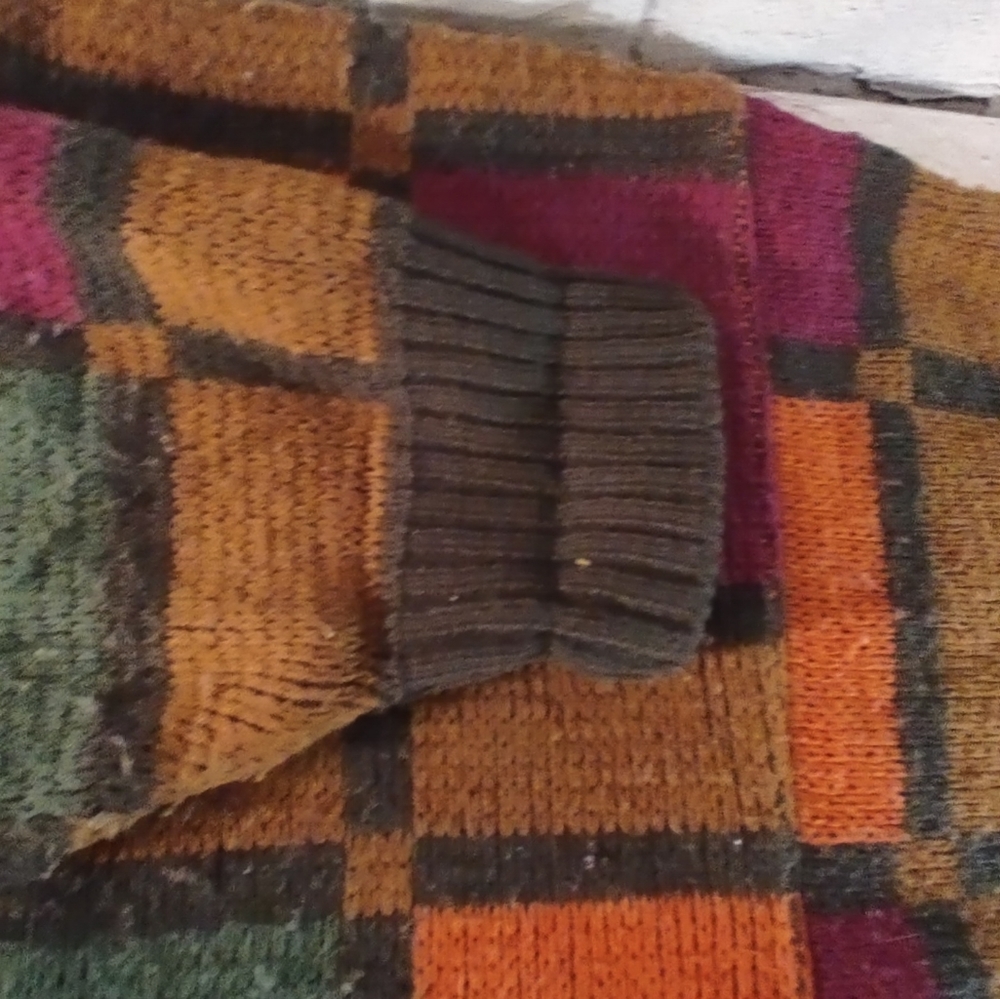 Sergio Block Patterned Multi-Color Large Vintage … - image 8